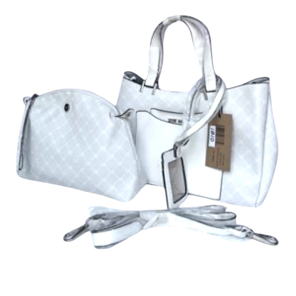NWT 3 Piece Set Steve Madden:Satchel+Pouch+Card Holder with Shoulder Strap